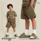 Earth Color Children's Shorts Street Tide Brand - Enfance-Heureuse