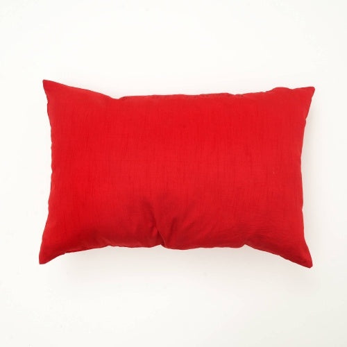 Handcrafted Red Noel Beadwork Lumber Pillow Perfect For The Season - Enfance-Heureuse