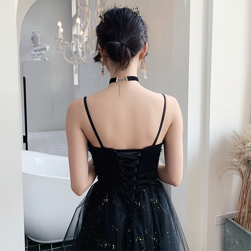 Black Evening Dress Temperamental Minority High-end - Enfance-Heureuse