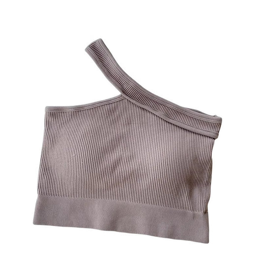 Hot Girl Irregular Shoulder Summer Vest For Women - Enfance-Heureuse