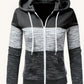 Women's Color Block Zip-Up Hoodie - Enfance-Heureuse