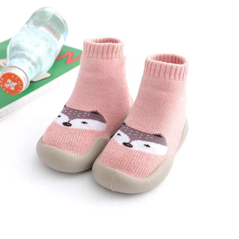 Bébé Plancher Chaussettes Et Chaussures Chaud Et Épais Terry - Enfance-Heureuse