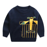 Automne et hiver pour enfants nouveau pull en coton Double couche - Enfance-Heureuse
