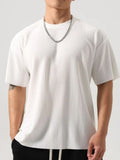 Men's Plus Size Round Neck Half Sleeve T-Shirt - Enfance-Heureuse