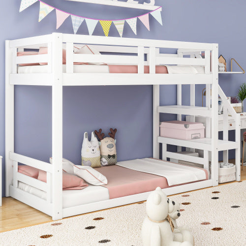 Niedrige Etagenbetten Aus Massivholz - Enfance-Heureuse