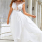 Chiffon Lace Trailing Wedding Large Swing Dress - Enfance-Heureuse