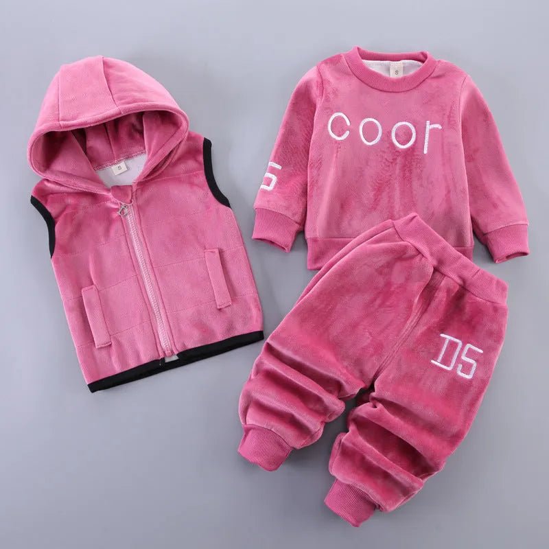 Children's Clothing Baby Three Piece Set - Enfance-Heureuse