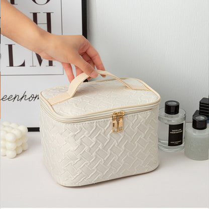 White Large Capacity Portable Travel Makeup Bag - Enfance-Heureuse