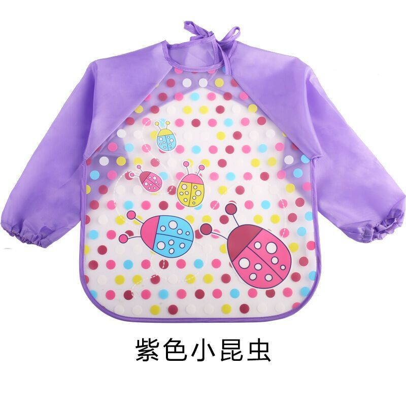 Children's Gown Long Sleeve Kids Waterproof Meal Baby Apron Painting Clothes Bib Protective Clothing - Enfance-Heureuse