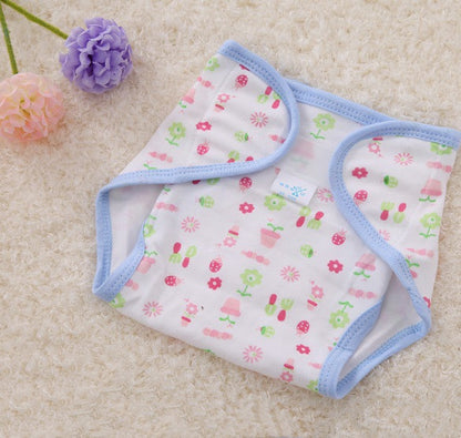Cotton Cartoon Printed Cloth Diaper Washable Baby Diaper - Enfance-Heureuse