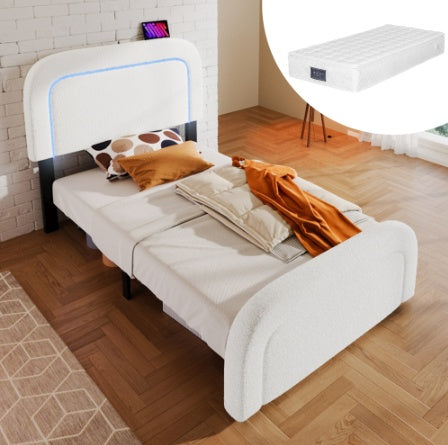 The Wooden Bed Frame Has A Mattress Size 90cmx200cm - Enfance-Heureuse