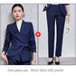 Long Sleeve Small Suit Collar Coat Women's Shirt Pants Suit - Enfance-Heureuse