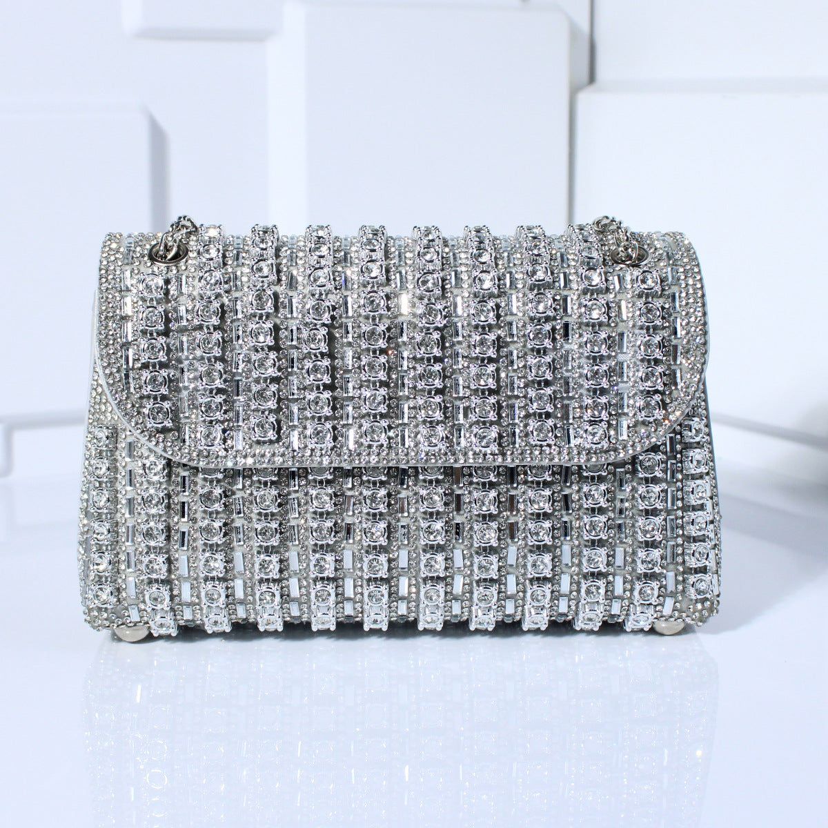 Fashion Crossbody Dinner Bag Diamond-embedded Hand Carrying - Enfance-Heureuse