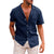 Men's Tops Casual Button Down Shirt Short Sleeve Beach Shirt Summer Mens Clothing - Enfance-Heureuse