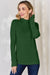 Basic Bae Full Size Ribbed Mock Neck Long Sleeve T-Shirt - Enfance-Heureuse