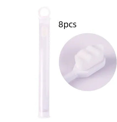 Brosse à dents ultra-fine à poils super doux, brosse de nettoyage en profondeur portable pour outils de soins bucco-dentaires, soins des dents, nettoyage buccal, voyage