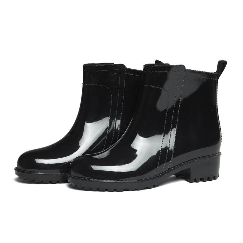 Water Shoes Women's Rain Short Tube Rain Boots - Enfance-Heureuse
