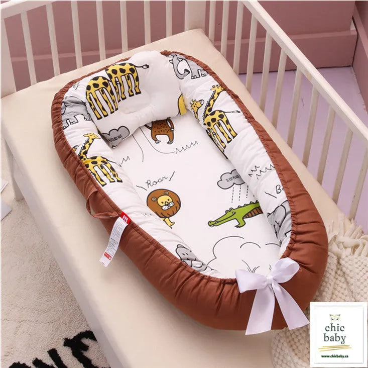 Bébé Amovible Et Lavable Lit Berceau Berceau Portable Voyage Lit Pour Enfants Infantile Enfants Coton Berceau - Enfance-Heureuse