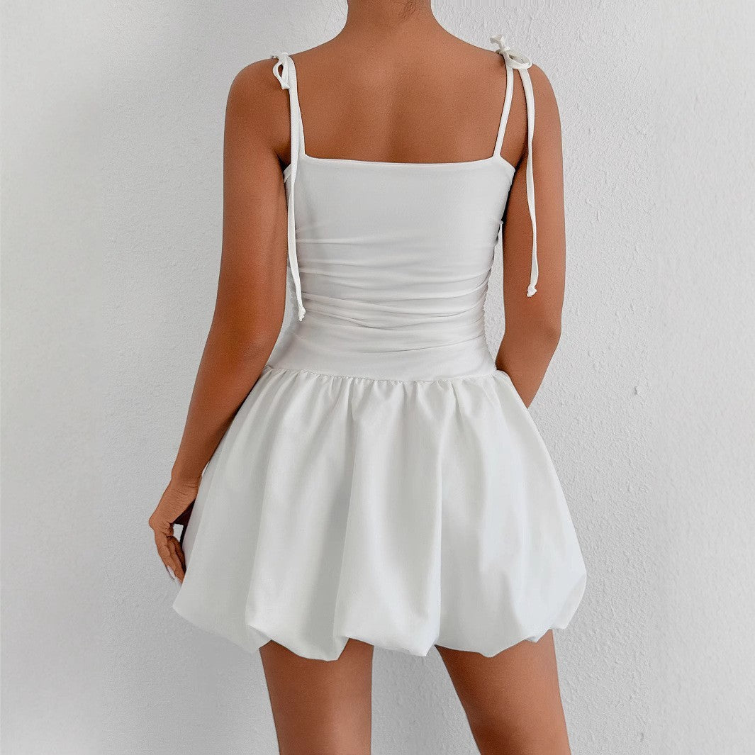 European And American Style Sexy Slim Strap Tube Top Fashion Short Dress - Enfance-Heureuse