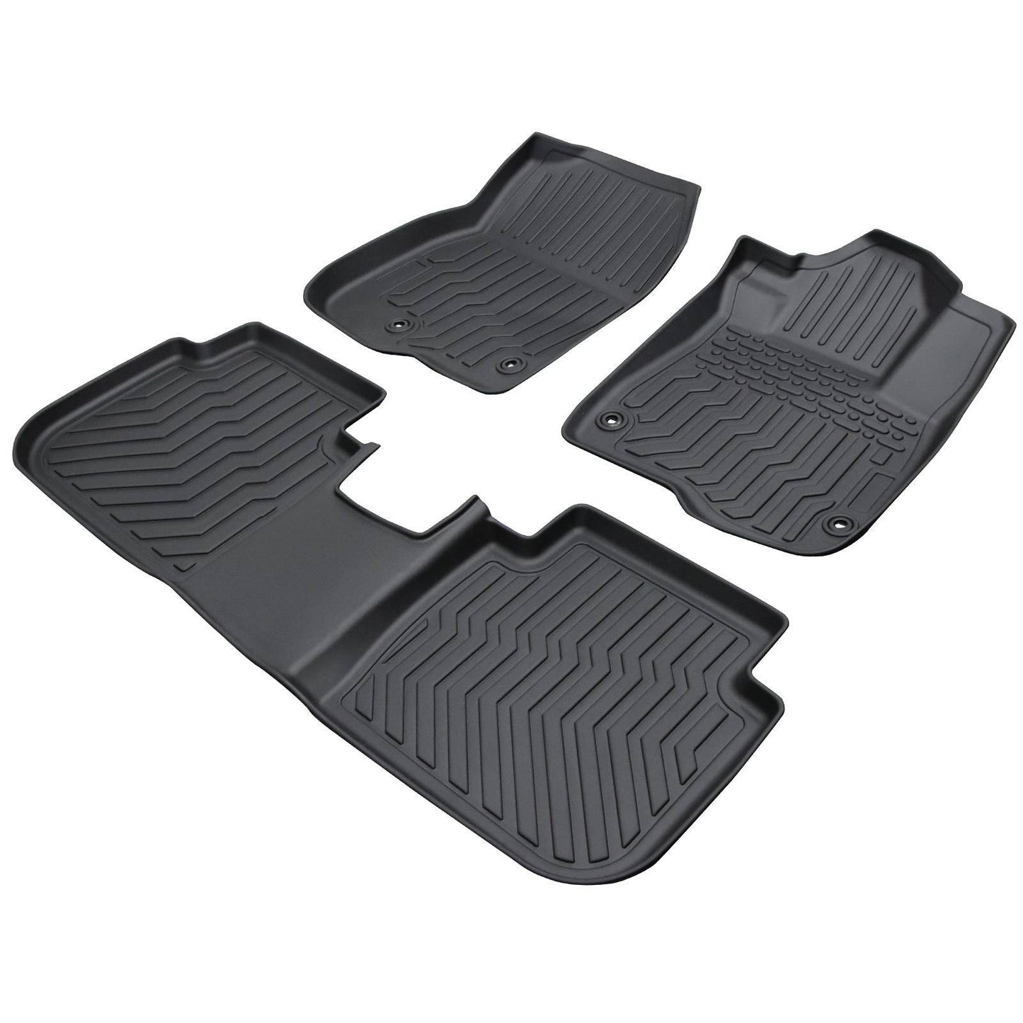 Car Floor Mats For 2023 CRV Hybrid Black All-Weather TPE Rubber Car Mats - Enfance-Heureuse