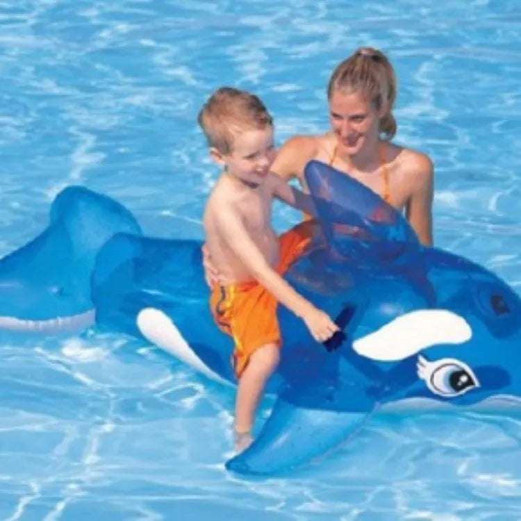 Transparent Blue Whale Ride On Water Toys - Enfance-Heureuse