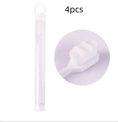 Brosse à dents ultra-fine à poils super doux, brosse de nettoyage en profondeur portable pour outils de soins bucco-dentaires, soins des dents, nettoyage buccal, voyage
