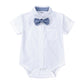 Boys Gentleman Bow Tie Backstrap Shorts Set - Enfance-Heureuse