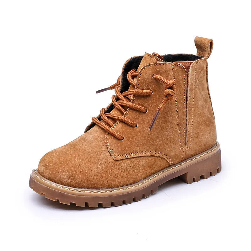 Bottes simples pour garçons Bottes pour enfants Bottes Martin Bottes noires de l'armée Bottes hautes d'été pour grands garçons