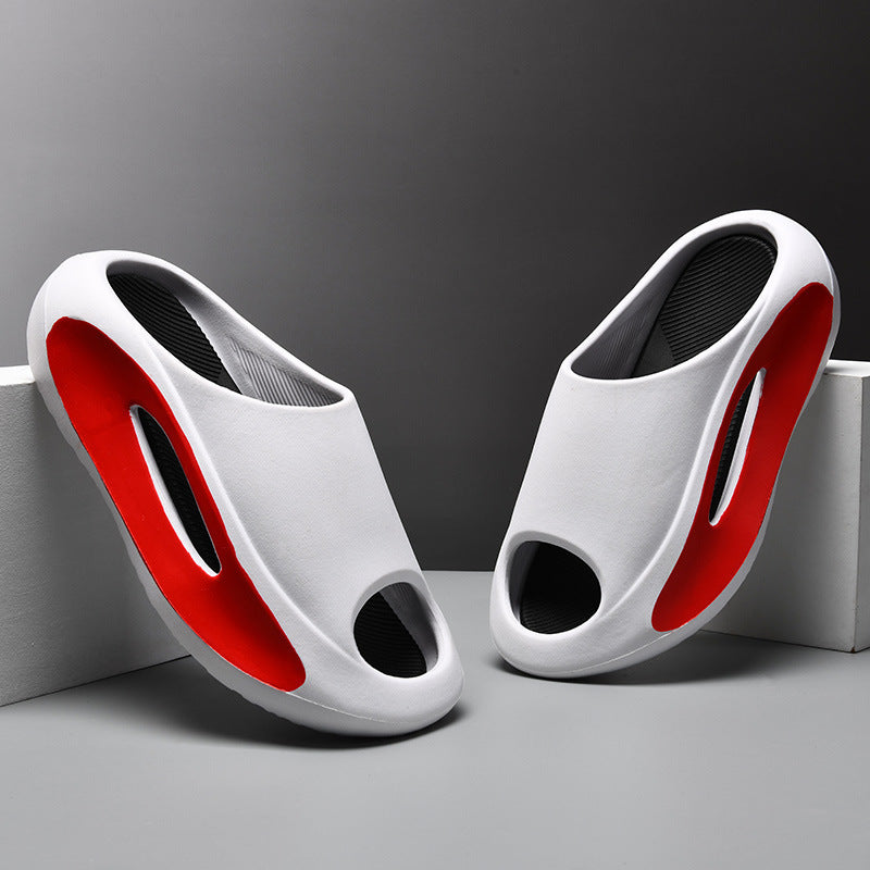 Ins Slippers Women Men Peep Toe Slipper Summer Hollow Unisex Sports Beach Shoes - Enfance-Heureuse