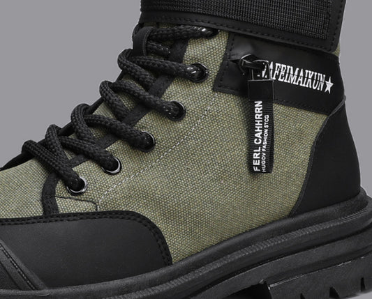 Shell Toe Thick Bottom Work Shoes Men's Boots - Enfance-Heureuse