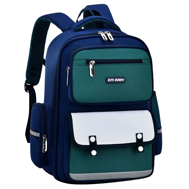 Primary School Student Schoolbag Male Grade 1-3-6 Portable Burden Alleviation Large Capacity Children's Schoolbag Backpack - Enfance-Heureuse
