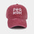 Cotton Worn Looking Washed-out Letter Embroidered Baseball Cap