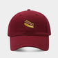Hot Dog Embroidery Pattern Soft Top Peak Cap