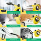 Handheld Multi-Surface Pressurized Steam Cleaner With 12 Accessories, Multi-Purpose Steam Generator For Household Water Tank, Natural Steam Cleaning, Yellow - Enfance-Heureuse