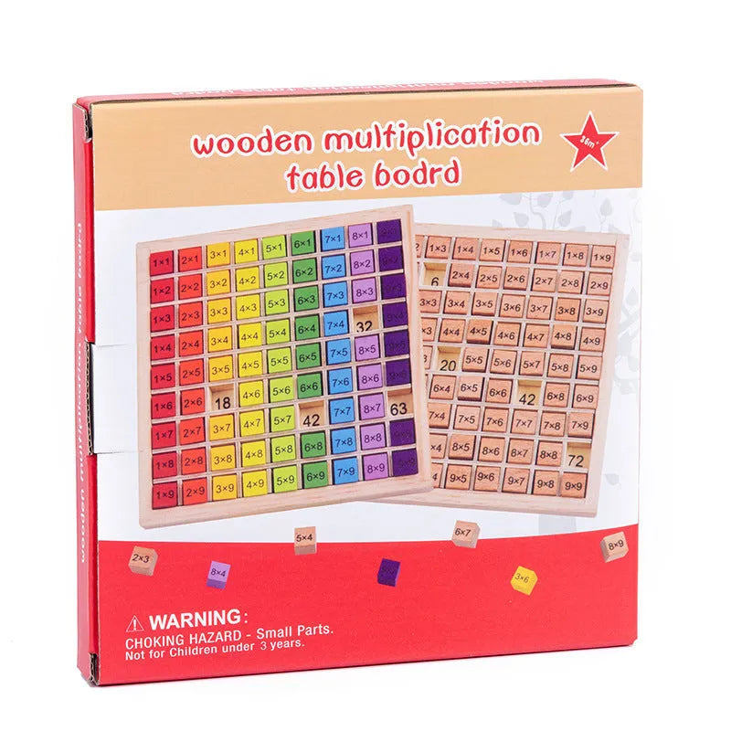 Wooden Ninety-nine Multiplication Table Building Blocks Educational Toys - Enfance-Heureuse