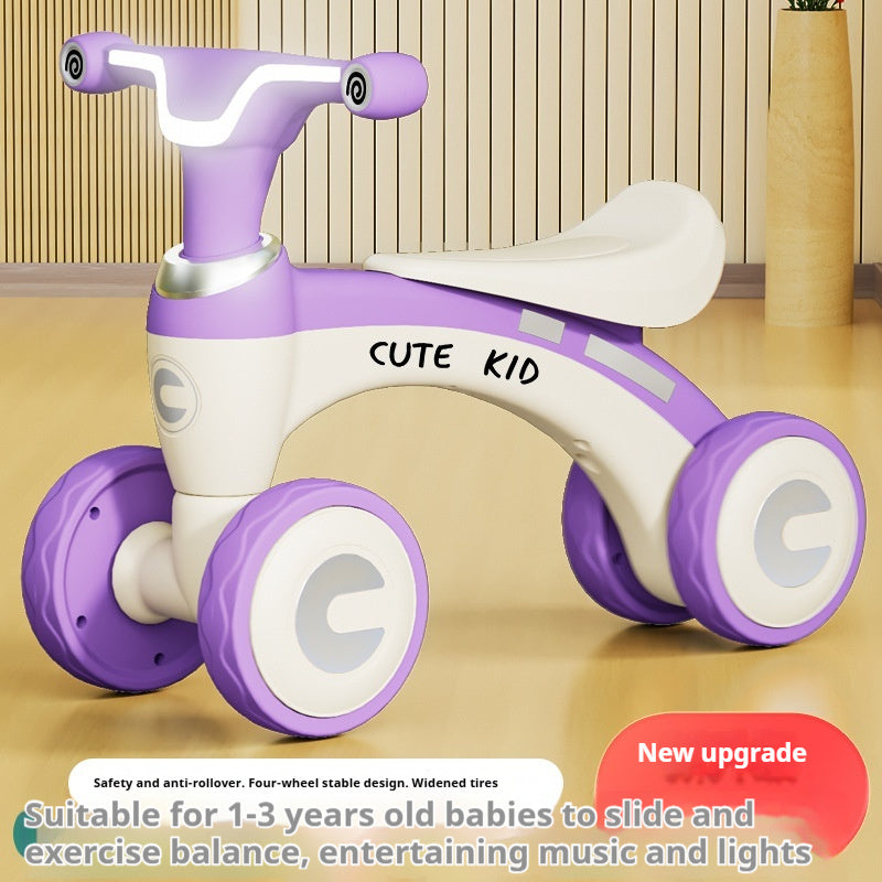Stepless Four-wheel Children's Balance Bike - Enfance-Heureuse