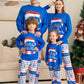 Matching Family Pajamas Sets Christmas PJ's Letter Print Top And Plaid Pants Jammies Sleepwear - Enfance-Heureuse