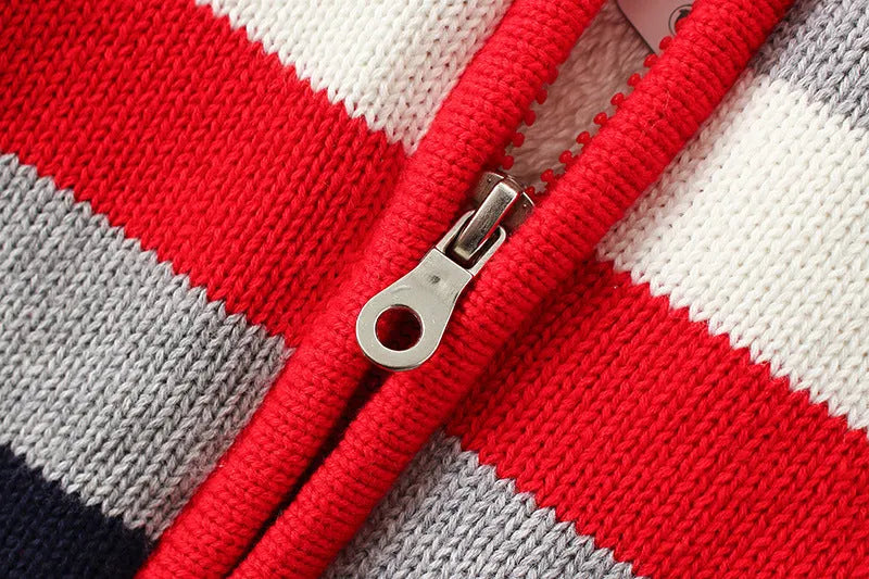 Pull polaire Veste en coton Cardigan pour enfants Tricots Garçons Pur coton