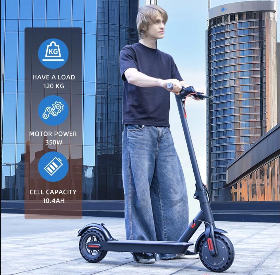 Trottinette électrique puissante à gros pneus, contrôlée par application, intelligente