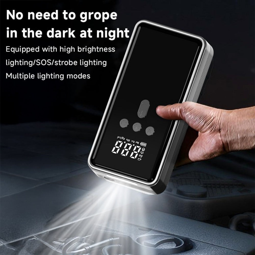 Car Battery Starter With Air Compressor 12V 2000A Car Battery Starter Digital Tire Inflator - Enfance-Heureuse