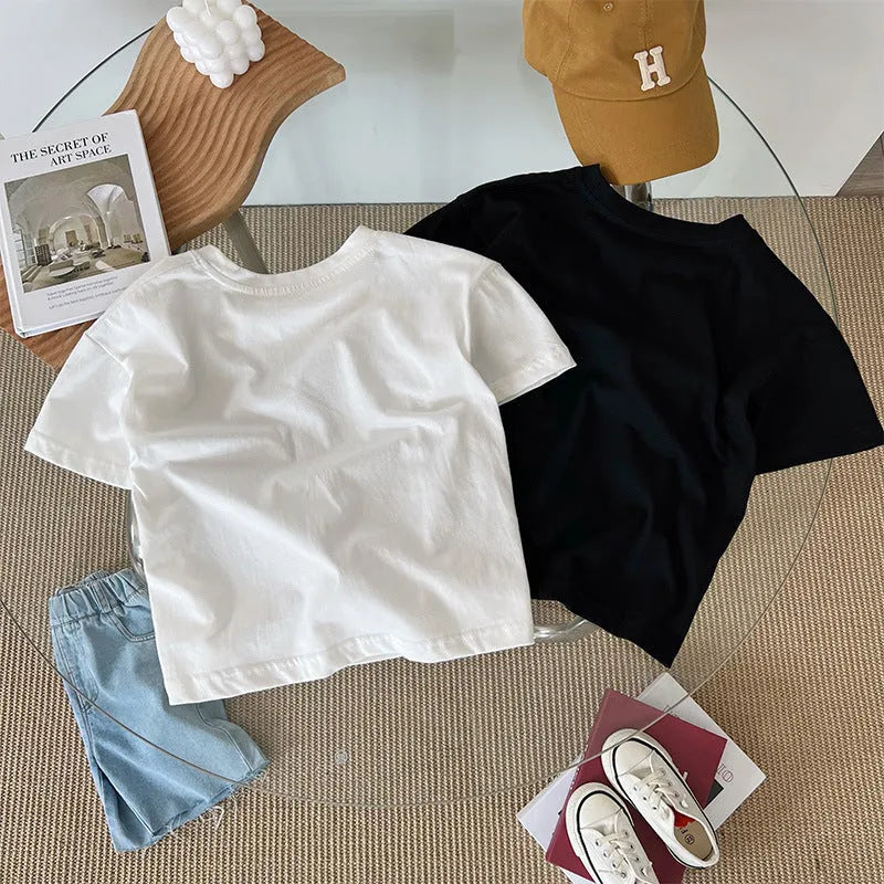 T-shirt manches courtes Panda Garçons Haut à manches mi-longues - Enfance-Heureuse