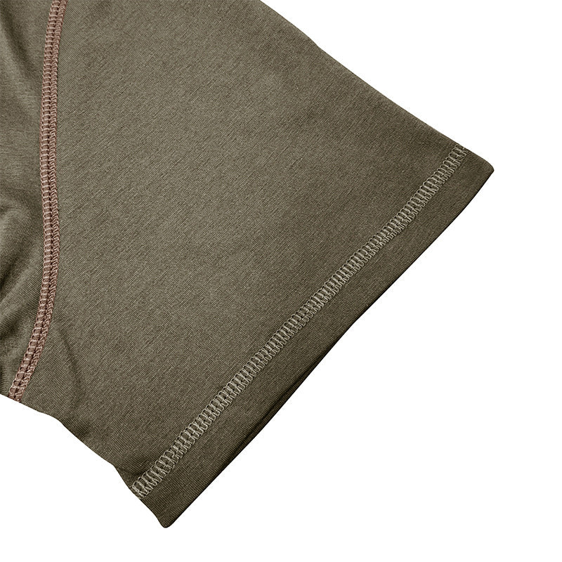 Polo à manches courtes et col en V pour homme, vêtement d'été tendance