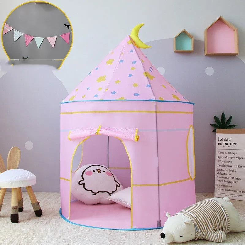 Tente enfant maison de jeu bébé intérieur princesse Playhouse château - Enfance-Heureuse