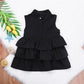 Fashion Simple Solid Color Sleeveless Small And Medium Girl Dress - Enfance-Heureuse