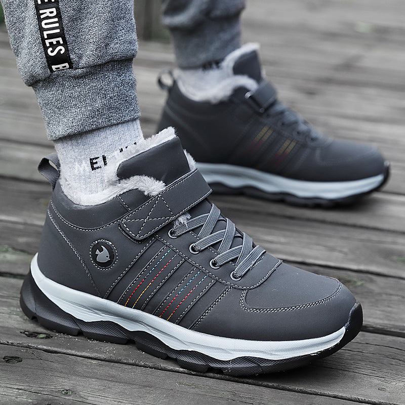 Snow Boots And Fur One-piece Mother Cotton Shoes - Enfance-Heureuse