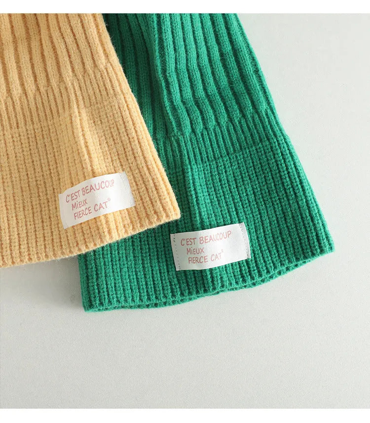 Children's Woolen Cap Autumn And Winter - Enfance-Heureuse