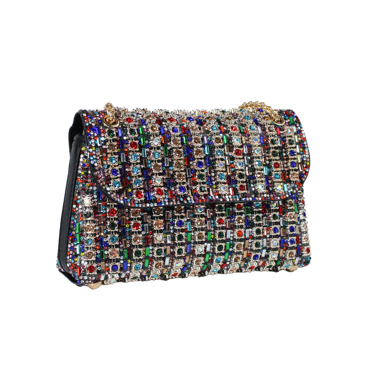 Fashion Crossbody Dinner Bag Diamond-embedded Hand Carrying - Enfance-Heureuse