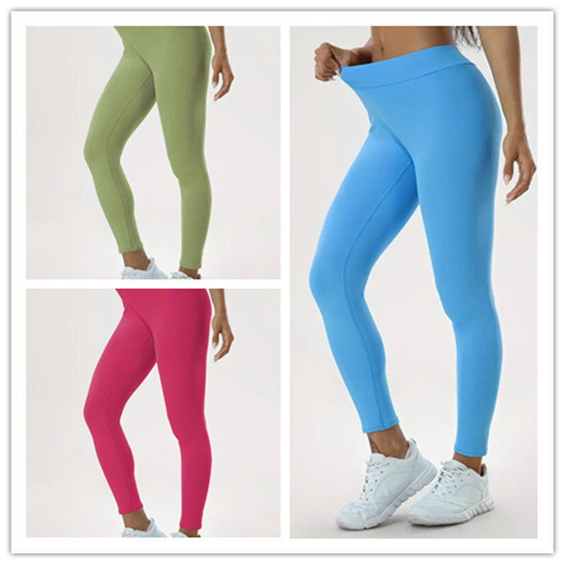 Women's Yoga Pants High Waist Lift High Elastic Tight Fitness Trousers - Enfance-Heureuse