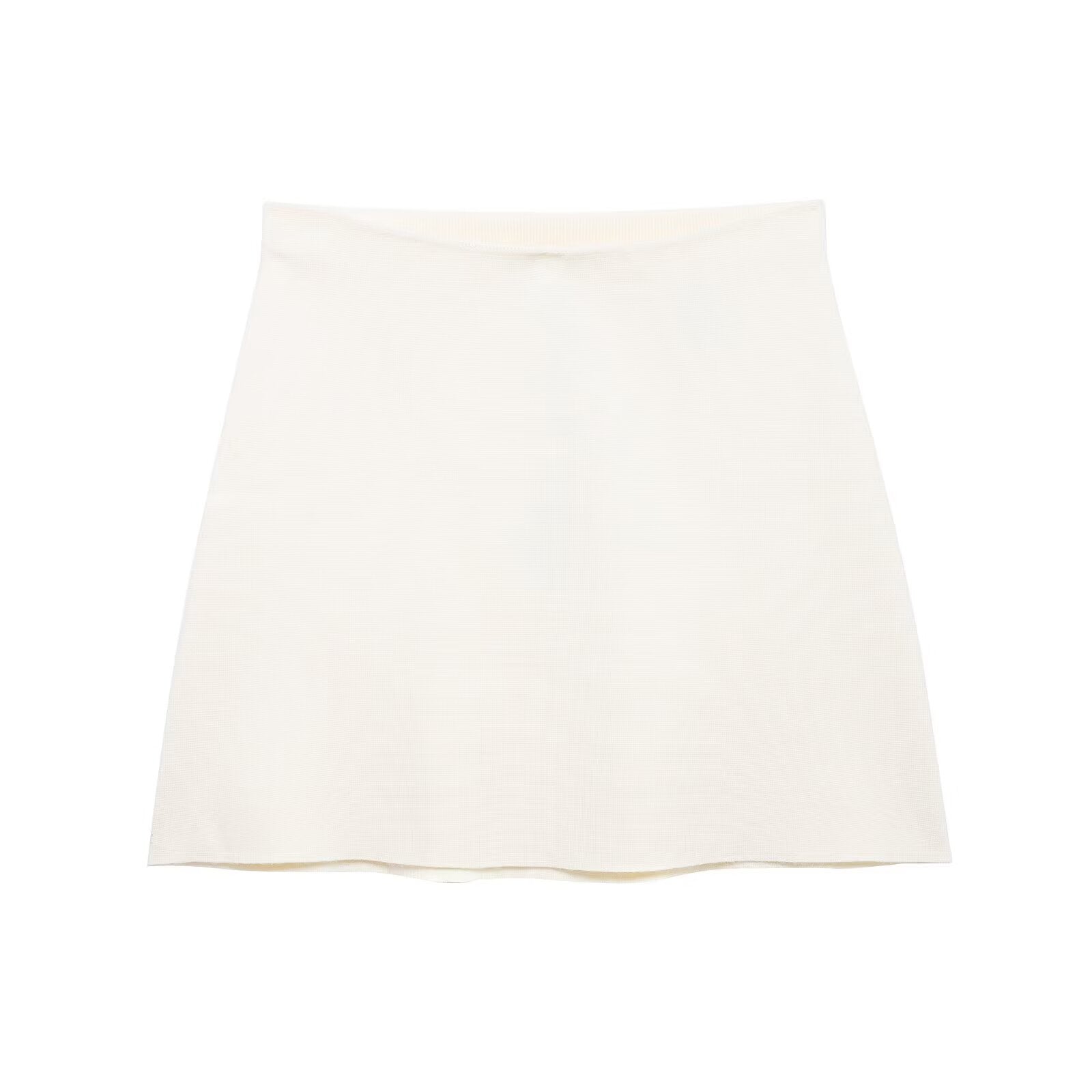 Flower Button Decoration Knitted Coat Short Mini Skirt Suit - Enfance-Heureuse