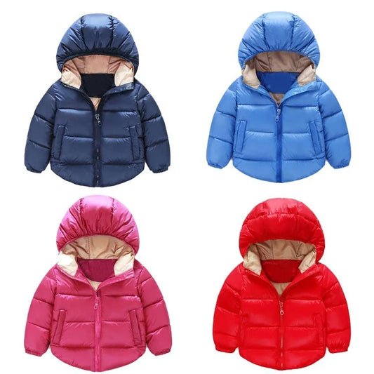 Winter Children's Clothing Cotton-padded Casual Down Jacket - Enfance-Heureuse
